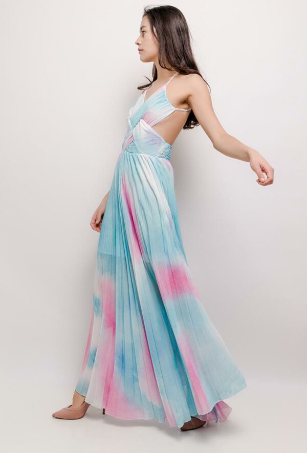 Absolème robe longue tie and dye dos nu