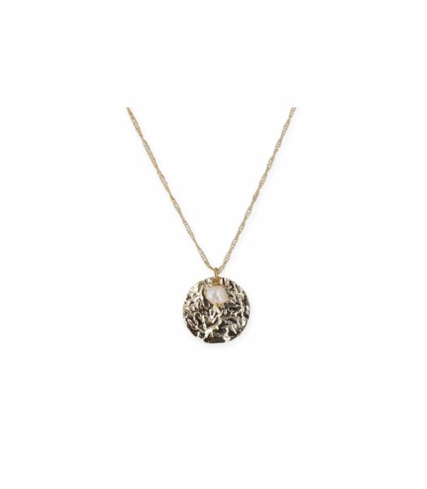 Absolème collier plaqué or et perle d'eau douce