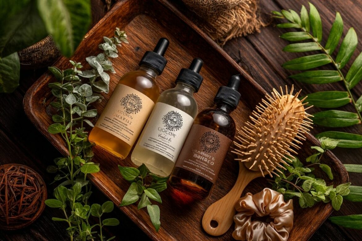 faire un bain d'huile pour de beaux cheveux