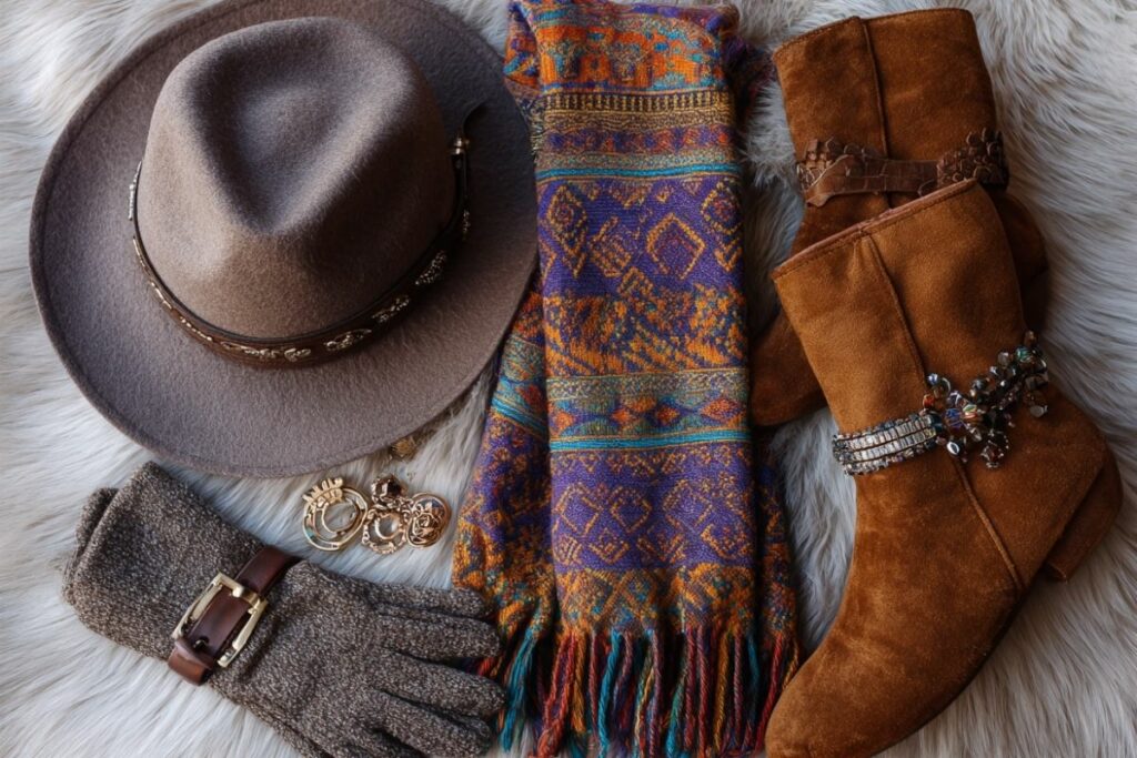style bohème chic en hiver