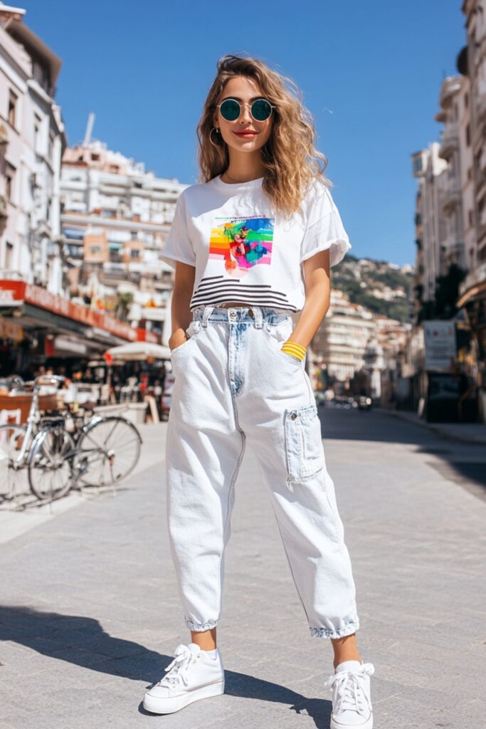 tendance mode jean cargo