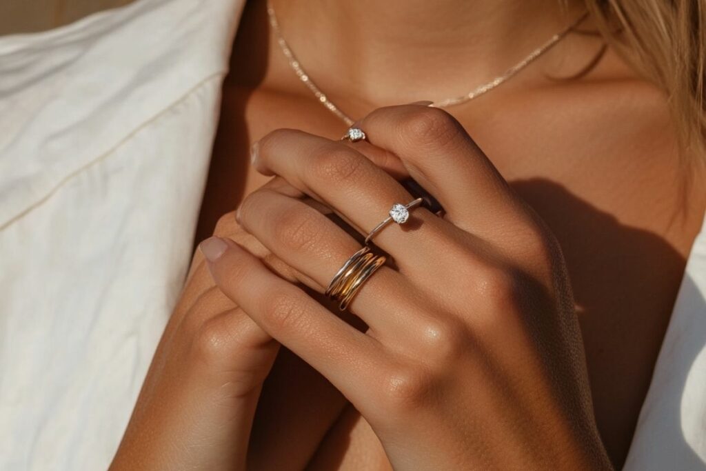 tendances bijoux stacking