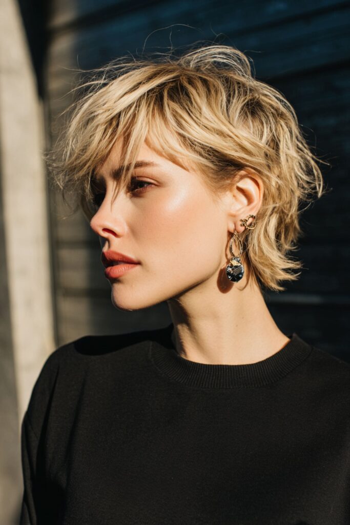 comment porter la pixie cut
