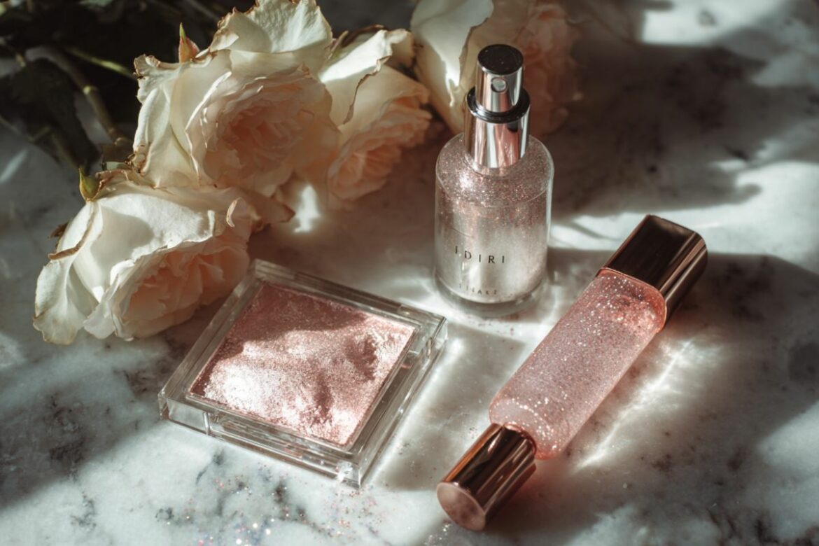 paillettes dans le maquillage