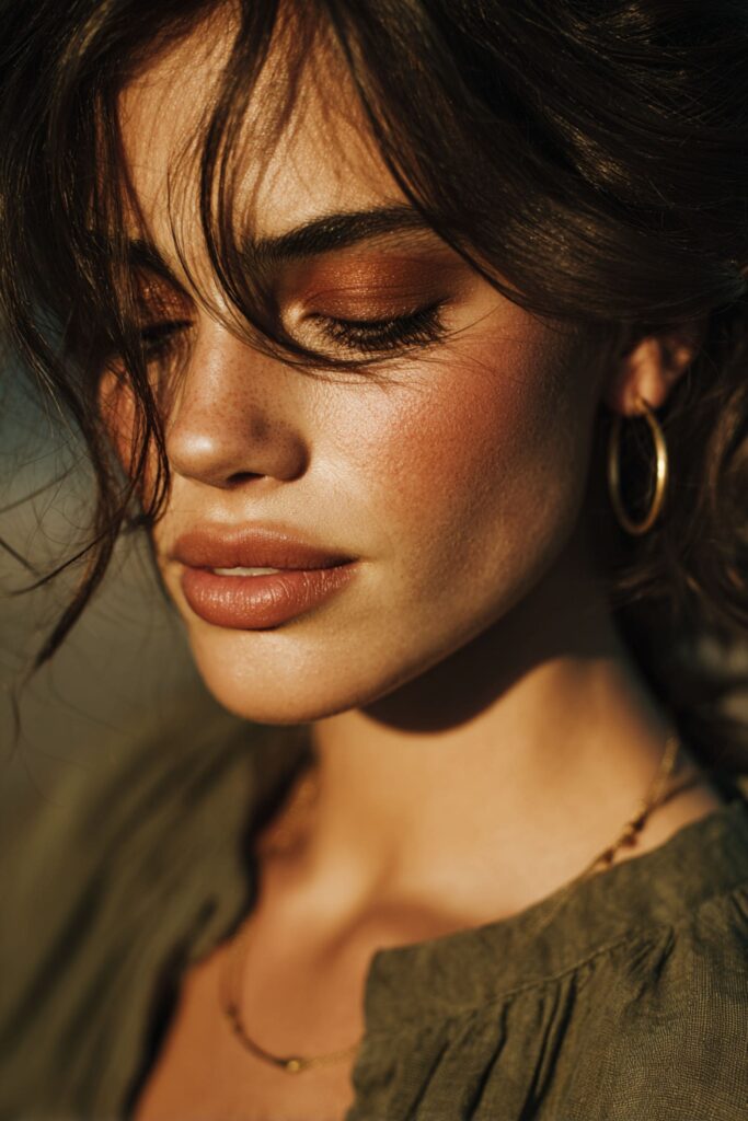 maquillage robe verte