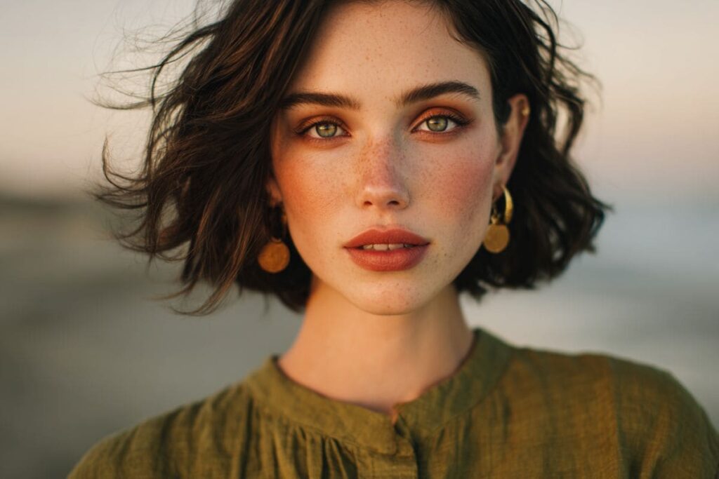 quel makeup robe verte