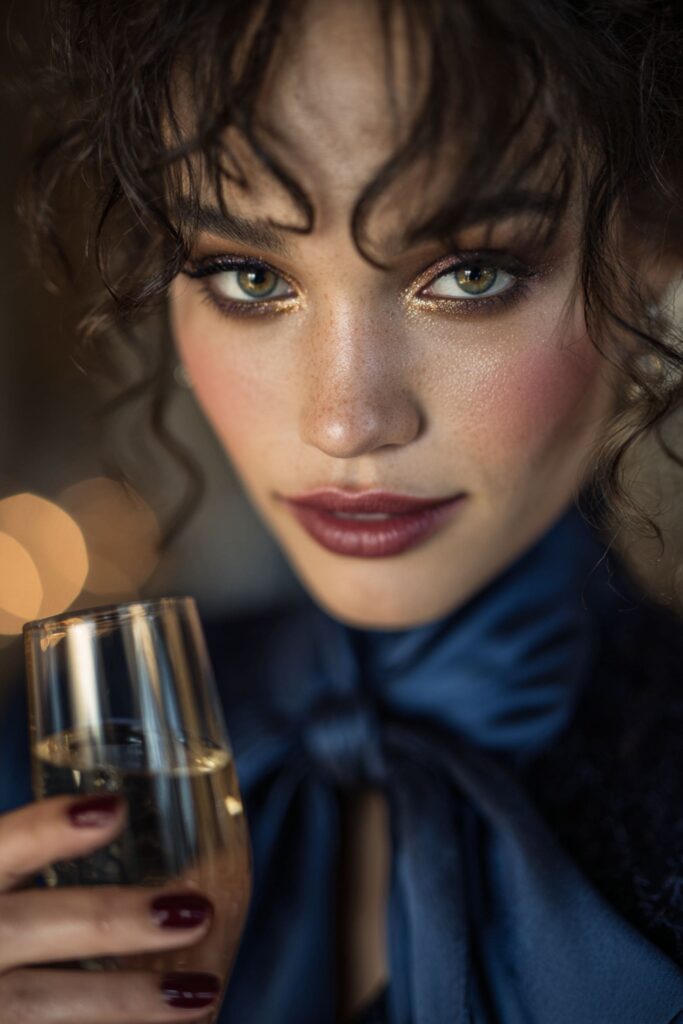 accessoiriser une robe bleu marine à un mariage