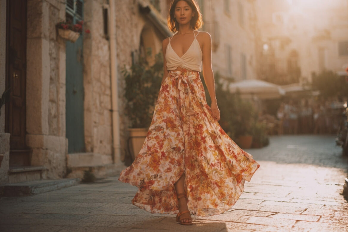 Quelles chaussures porter avec une jupe longue