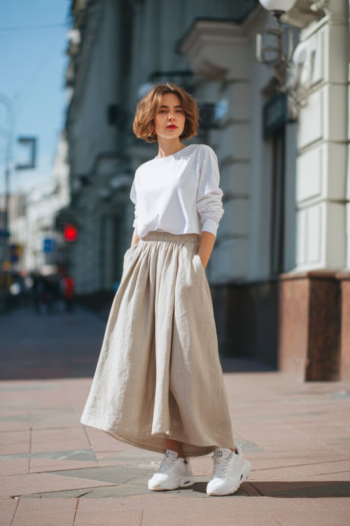 chaussures jupe longue