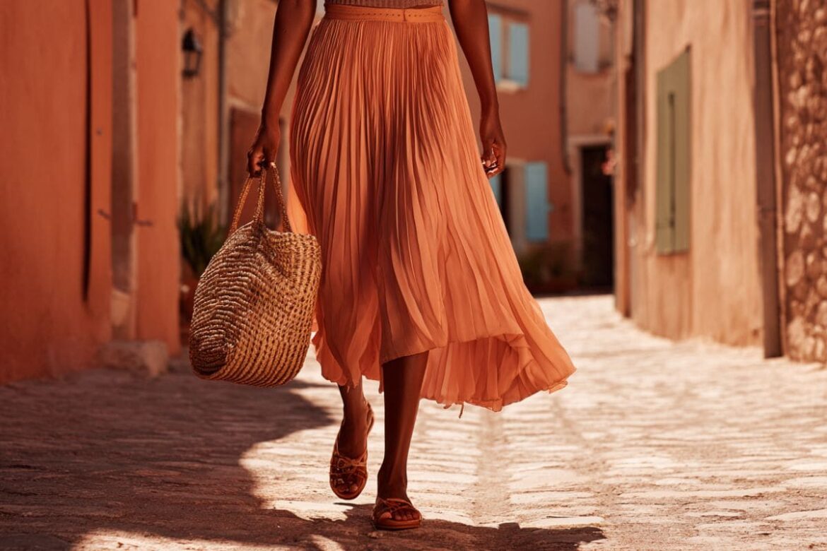 porter la jupe plissée en été