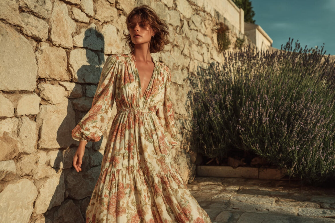 robe fleurie imprimée