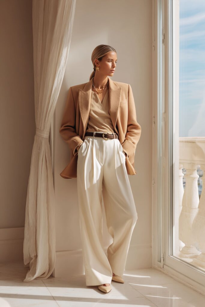 look minimaliste chic avec une ceinture