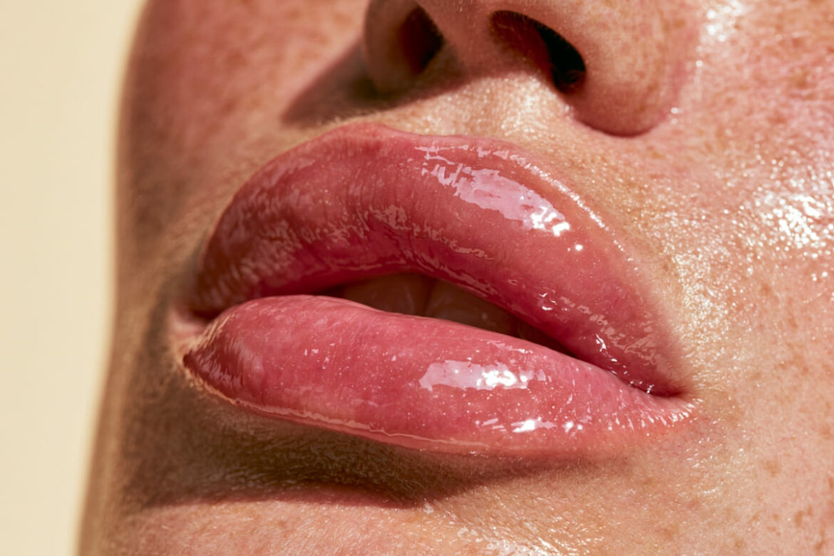 glazed lips