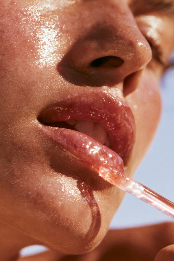 tendance maquillage glazed lips