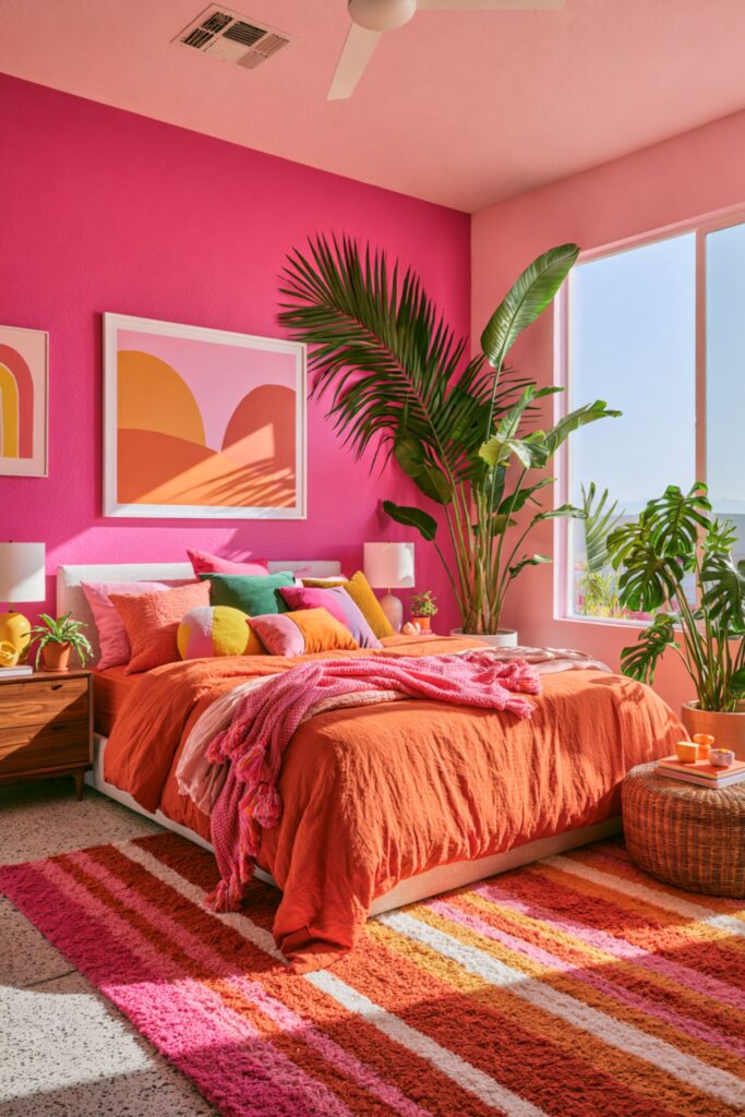 chambre décoration dopamine