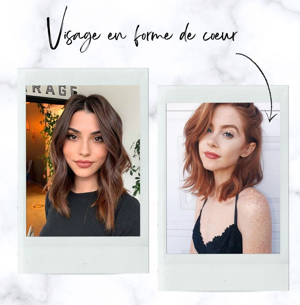 Absolème coupe de cheveux visage forme de coeur