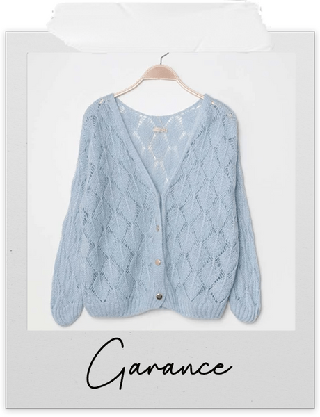 Absolème gilet maille ajourée tendance