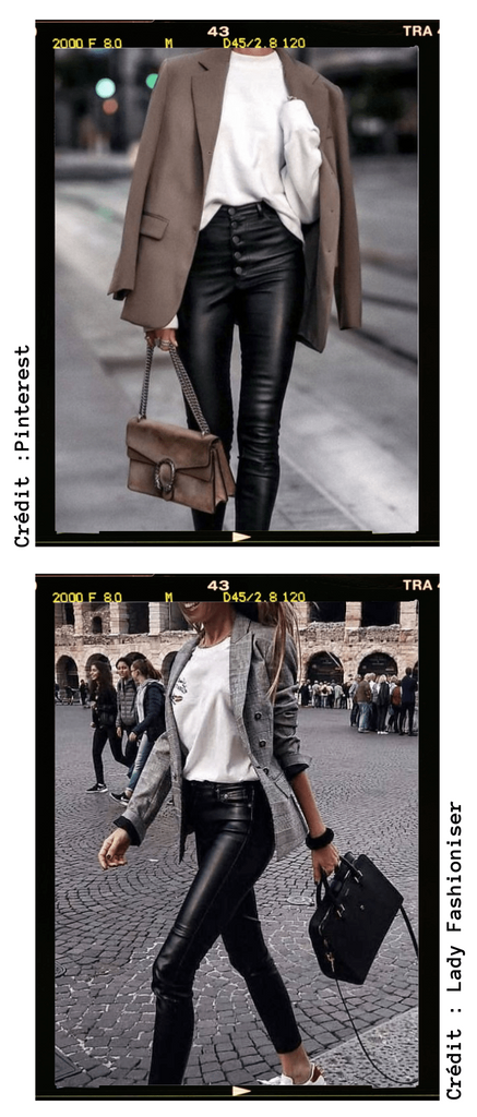 Absolème inspiration look avec un pantalon en cuir