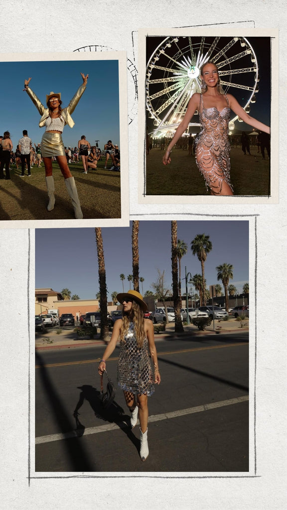 Absolème looks de festivals paillettes