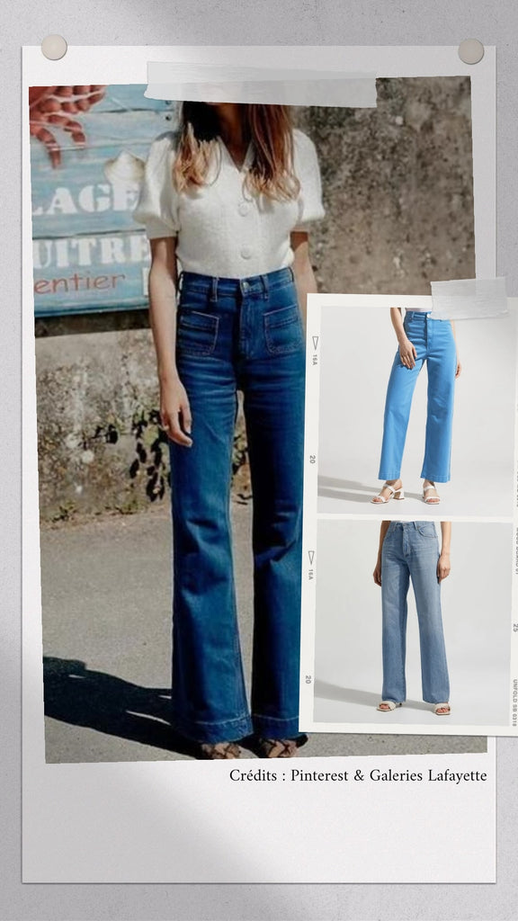 Absolème look en jean bootcut
