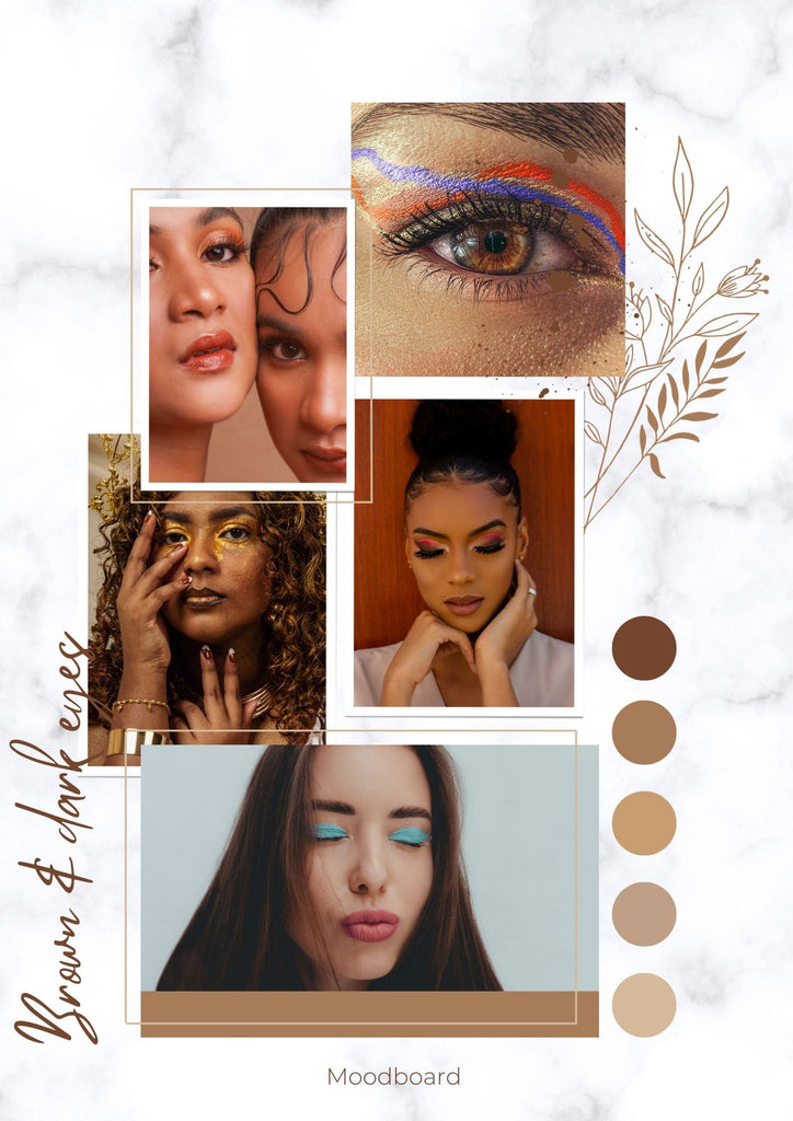 Absolème maquillage yeux foncés et marrons