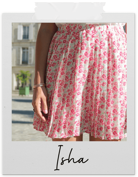 Absolème mini jupe plissée imprimé fleuri
