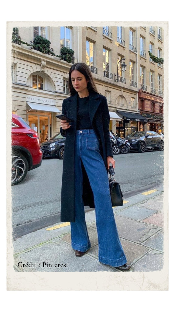 Absolème mode années 2000 jean patte d'eph