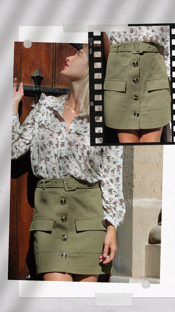 Absolème tendance mode jupe cargo