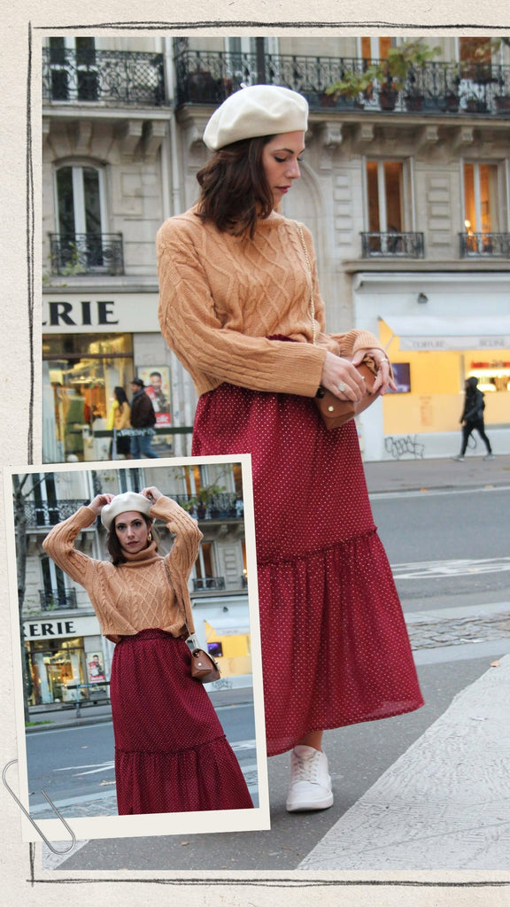 Absolème comment porter la jupe taille haute en hiver ?