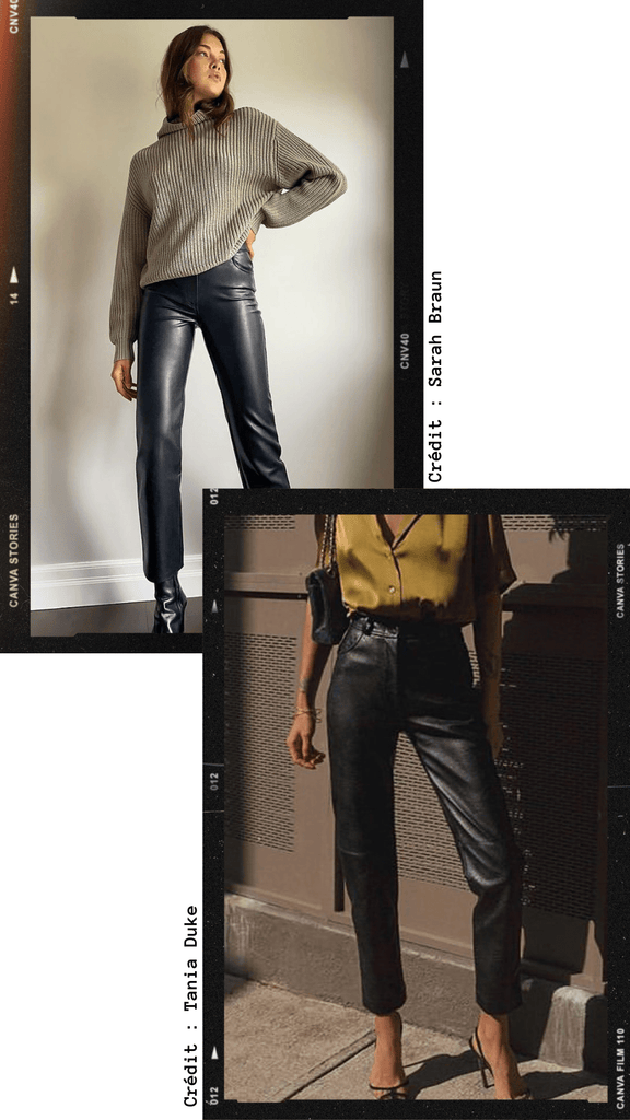 Absolème porter le pantalon en cuir