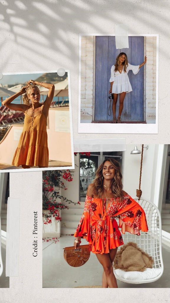 Absolème robe fluide courte plage