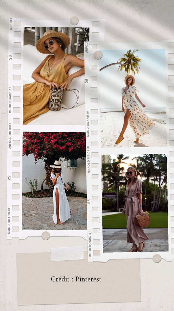 Absolème look de plage robe fluide bohème