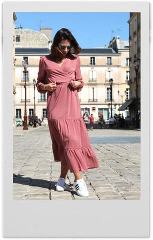 Absolème robe bohème rose
