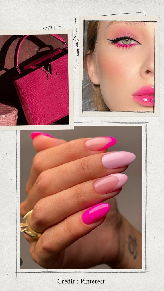 Absolème make up et nail art rose flash