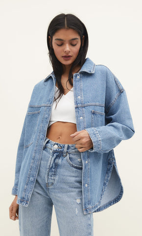 Absolème surchemise en jean oversize