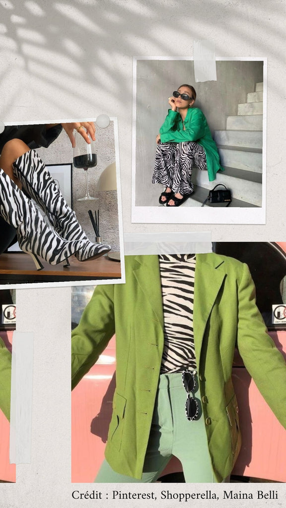 Absolème tendance mode imprimé zèbre