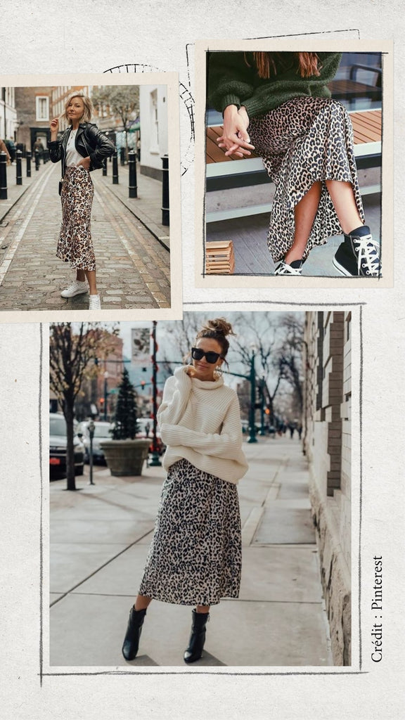Absolème tendance mode jupe léopard