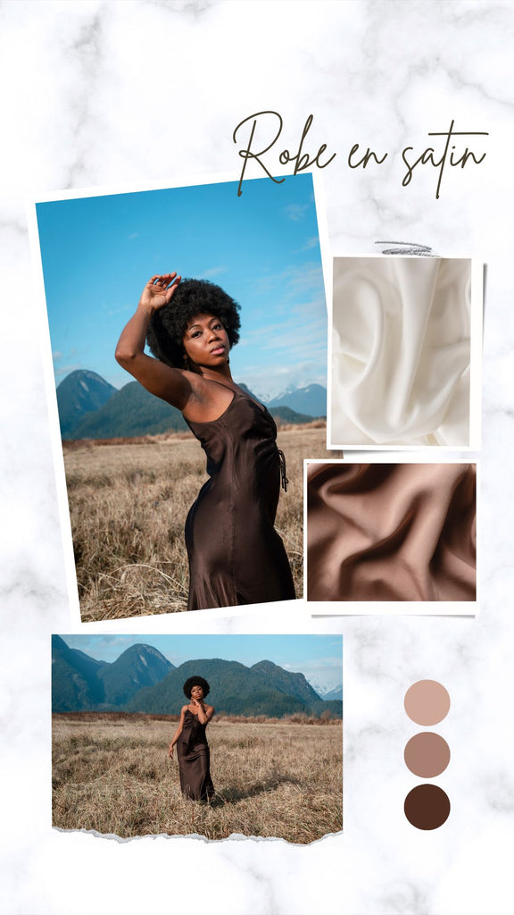 Absolème tendance mode robe en satin