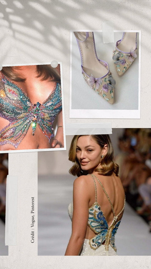 Absolème tendance mode motif papillon