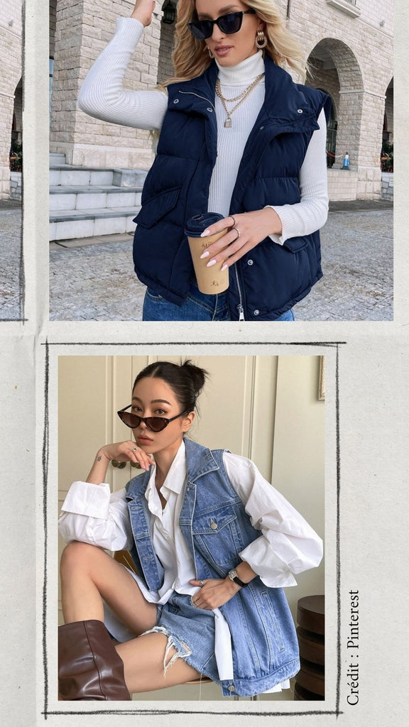 Absolème tendance mode printemps veste sans manche