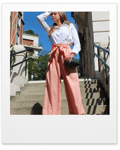 Absolème tendance rose pastel pantalon