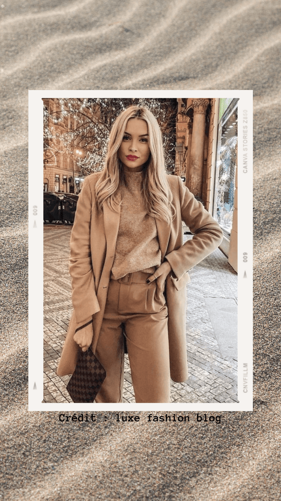 Absolème total look camel