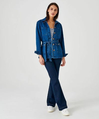 Absolème veste saharienne en jean