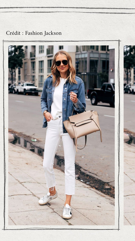 Absolème look chic veste en jean