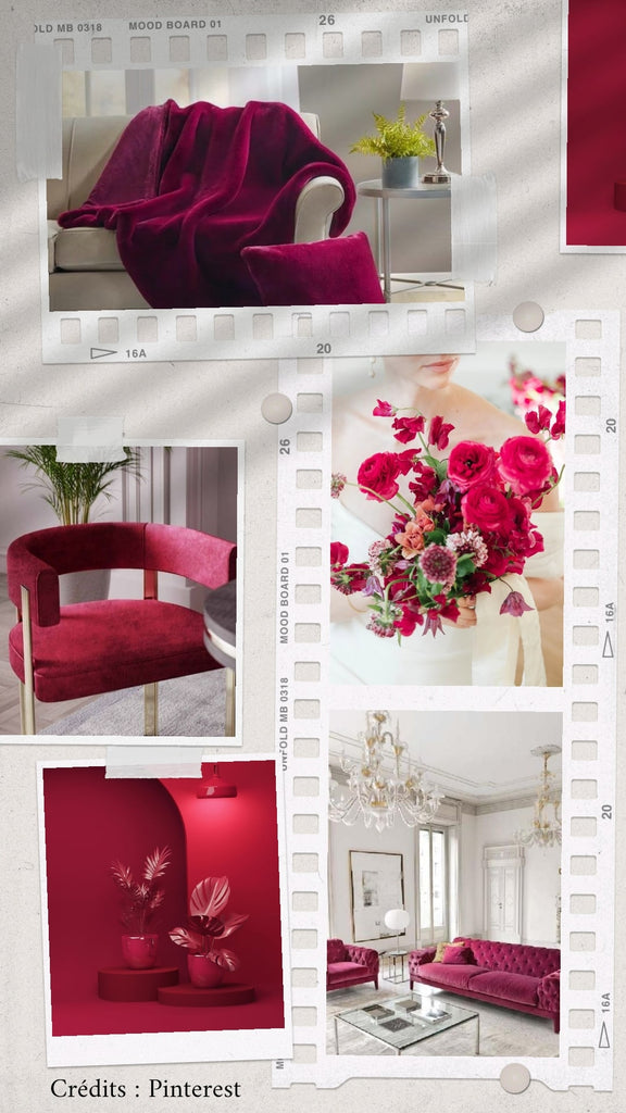 Absolème inspiration décoration d'intérieur couleur Viva Magenta
