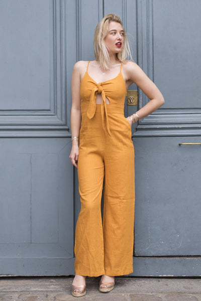 Absolème combinaison Napoli lin orange
