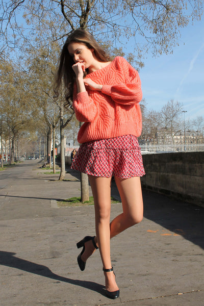 Absolème pull Maya orange corail