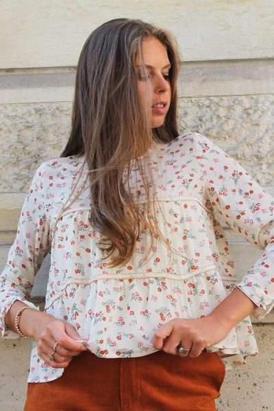 Absolème blouse romantique à imprimé fleuri