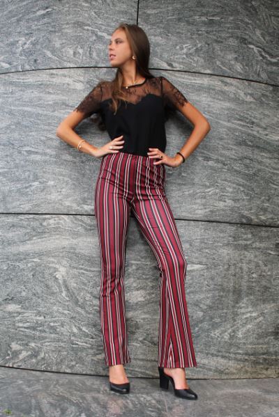 Absolème blouse en dentelle noire tendance