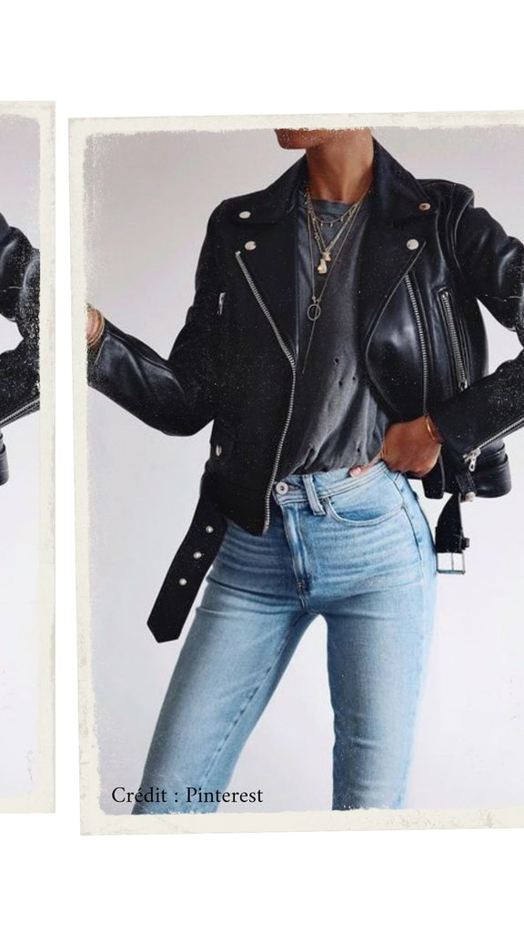 Absolème blouson femme perfecto en cuir